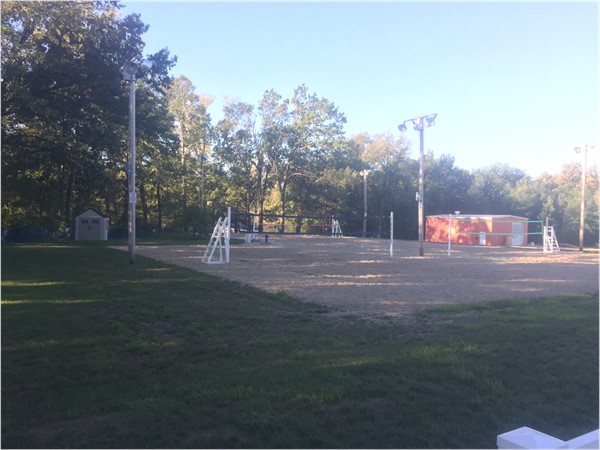 Binder Park has three courts for annual summer and fall sand volleyball 