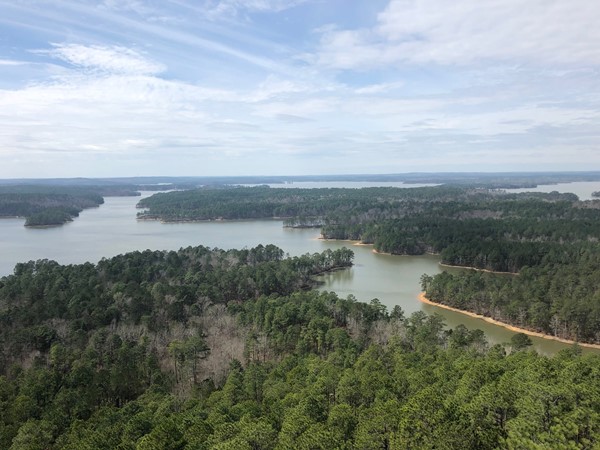 Spectacular Lake Martin views from the Smith Mountain Fire Tower