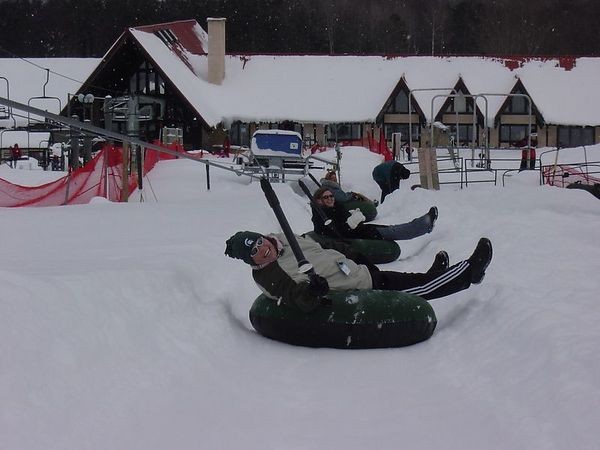 Tubing on Boyne Mountain is a alternative to skiing and snow boarding