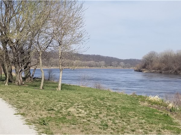 Platte Landing has spectacular views of the mighty Missouri River