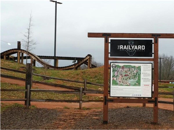 The Railyard is a natural surface bike park for riders of all skill levels to enjoy