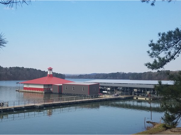 Choctaw Marina on beautiful Greers Ferry Lake.  Offers boat rentals, boat slips, store & 24 hr fuel