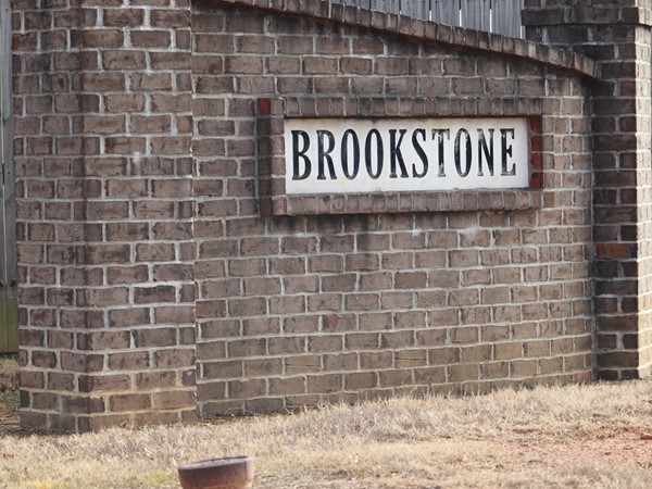 Brookstone is a neighborhood with many beautiful brick homes