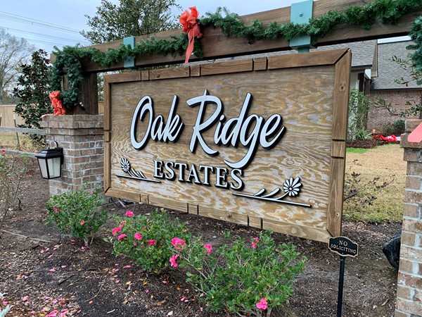 Oak Ridge Estates is located off of Elliot Rd. in Baton Rouge