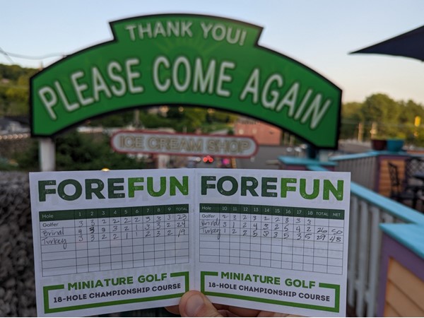 Parkville Mini Golf is a great way to experience downtown Parkville 