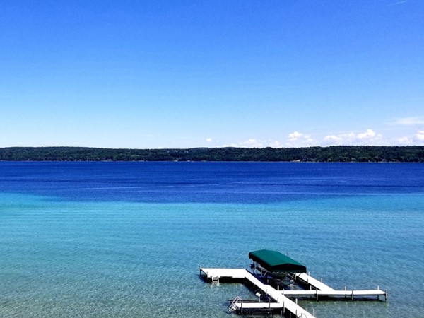 Torch Lake - now that's a view I could get used to waking up to