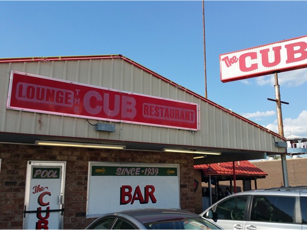The Cub is a staple in the community for a bar and grill with renowned steaks and au gratin potatoes