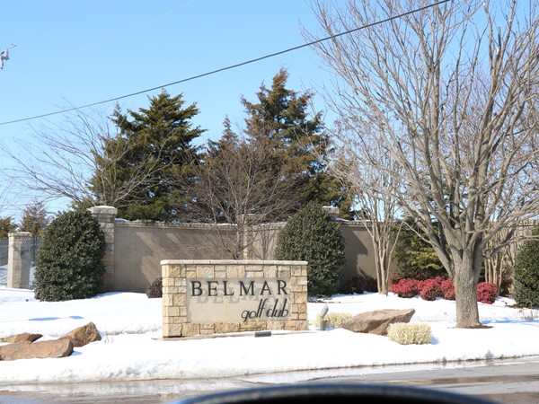 Belmar Golf Club entrance located off Indian Hills Road 