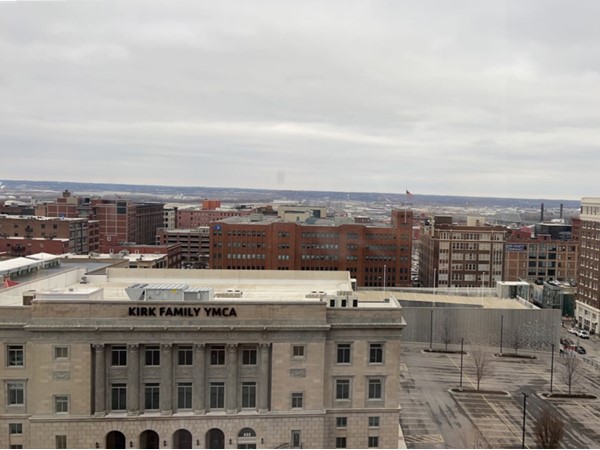 Great view from the Marriott Hotel in Downtown KC!