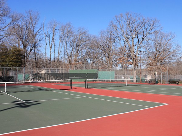 Two of the eight hardcourts at the Kingsdale Tennis Complex