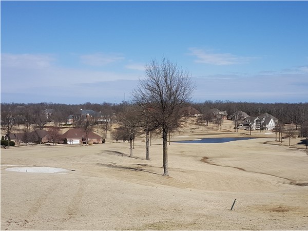 A view of the golf course and surrounding view at Ridge Pointe