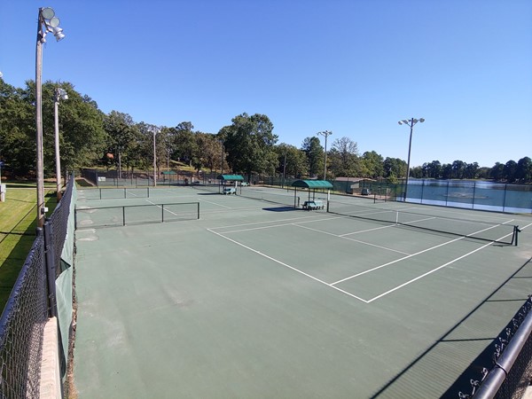 Tennis courts at LPOA in Lakewood of North Little Rock NLR