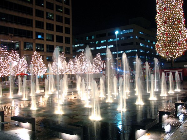 Festive Fountains at Crown Center