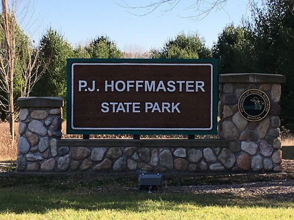 Entrance to PJ Hoffmaster State Park