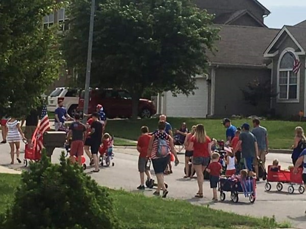 Who loves a neighborhood kiddie parade for the 4th? Happy Birthday America