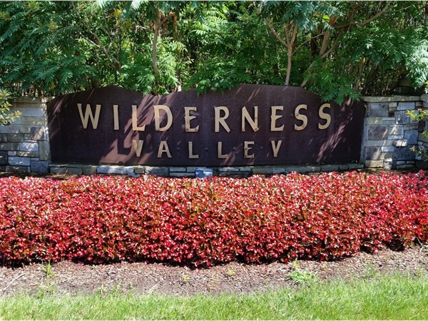The "flowered" entrance to Wilderness Valley