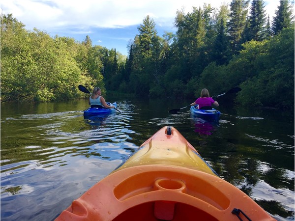 There are so many places to kayak in Marquette County. It's an easy paddle on the Chocolay River