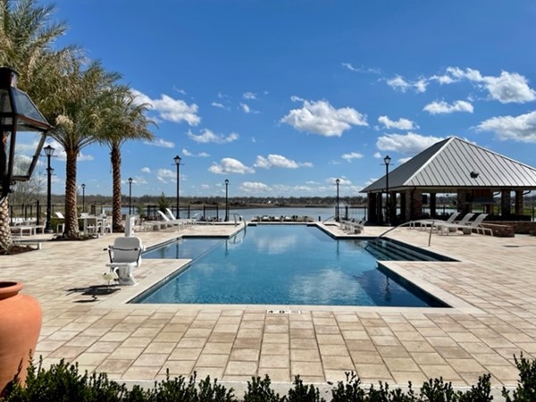 The Lakes at Harveston subdivision has a gorgeous pool area that is simply stunning