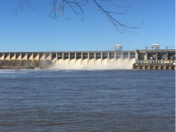 Flood gates are open at Bagnell Dam
