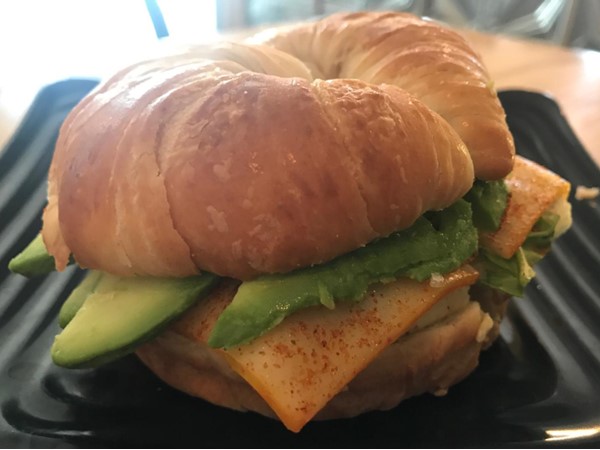 Try this amazing sandwich at Sidecar Coffee - Egg spinach muenster cheese with cayenne pepper! YUM! 