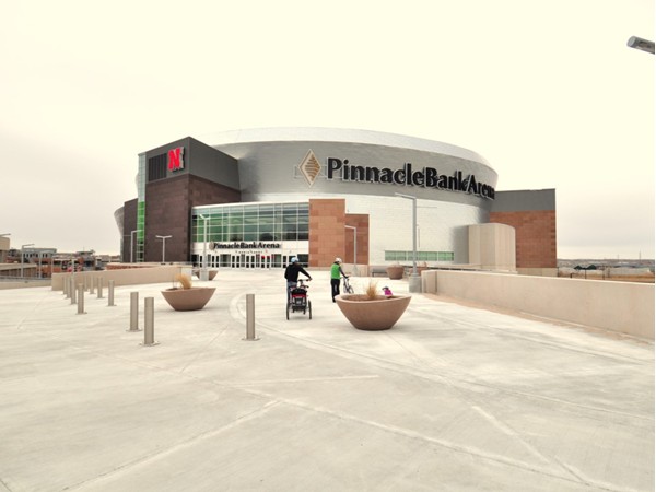 Pinnacle Arena, from the north pedestrian walkway. 