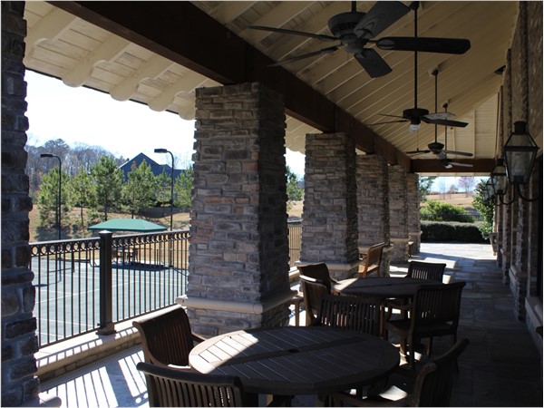 The Squire Creek Tennis Club offers a relaxing atmosphere to enjoy watching a great tennis match