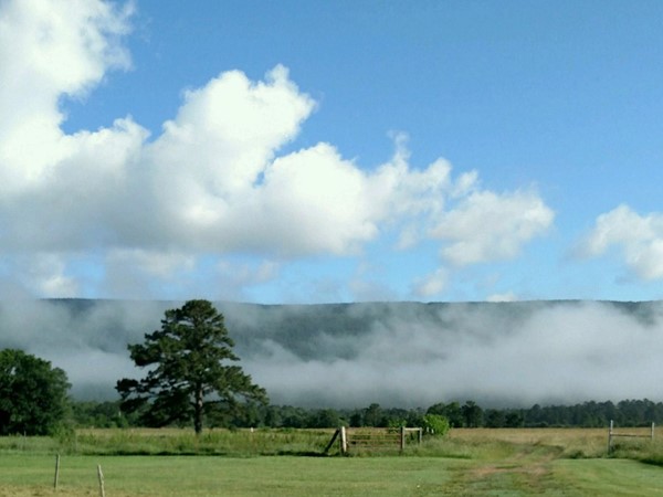 Buffalo Valley with low lying clouds