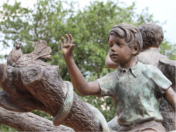 The Children's Memorial sculpture at St. Paul's United Methodist Church in Monroe is gorgeous