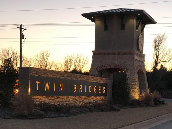 West entrance to Twin Bridges.. Love the new lighting