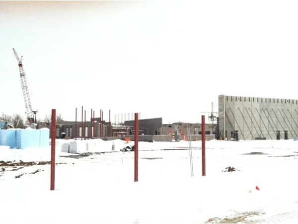 Construction on the new Plum Creek school moving right along