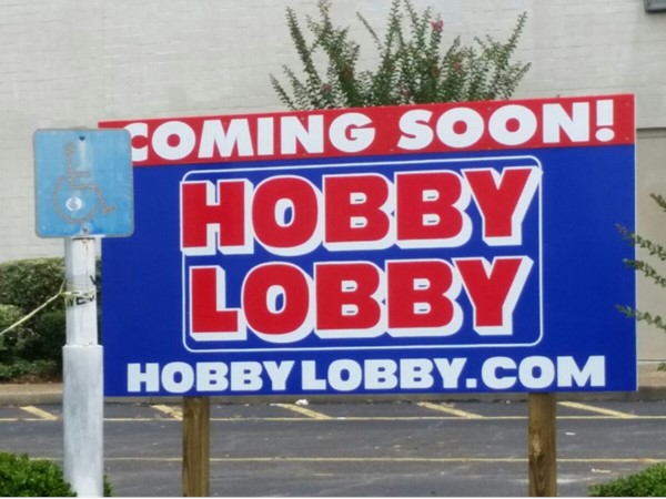 Hobby Lobby is opening soon in the Edgewood Mall, McComb, MS