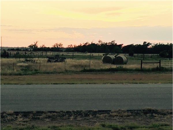 Hay and sunsets are a great combination 
