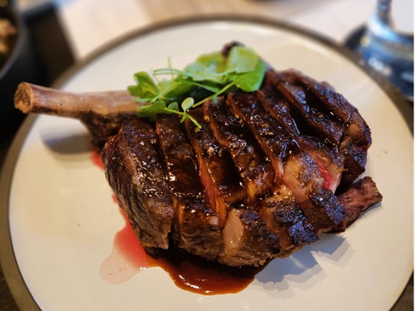 The 40 oz. Ribeye at  Acre - prepared to perfection