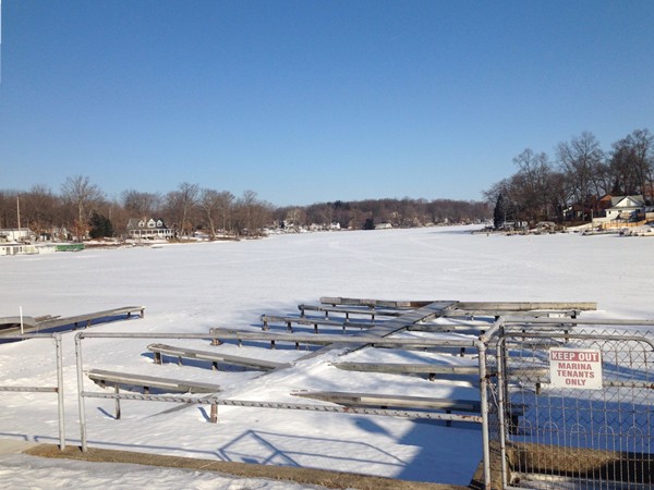 Gull Lake is still frozen solid on March 26th!