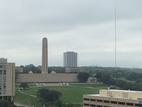 View of Liberty Memorial from the Western Auto lofts 