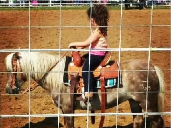 Our favorite little cowgirl and her pony ready to compete at the Copan Round Up Club