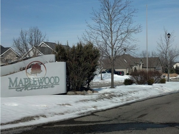 Entrance to Maplewood Meadows 