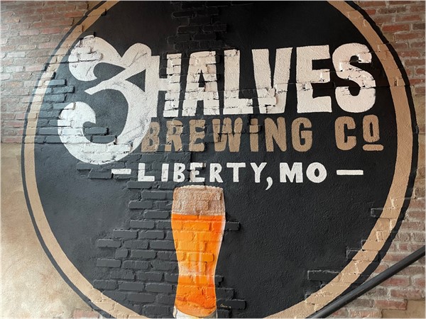 Where do you go for great BBQ? 3 Halves Brewery in Downtown Liberty.