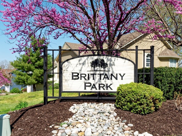 Brittany Park entrance sign