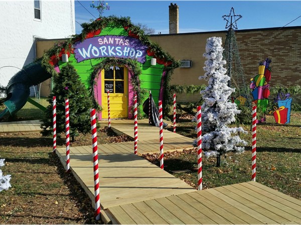 Santa's Workshop in downtown Cedar Falls