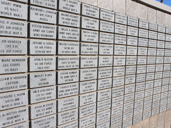 Names of men and women who have served our country - Veterans Wall of Honor