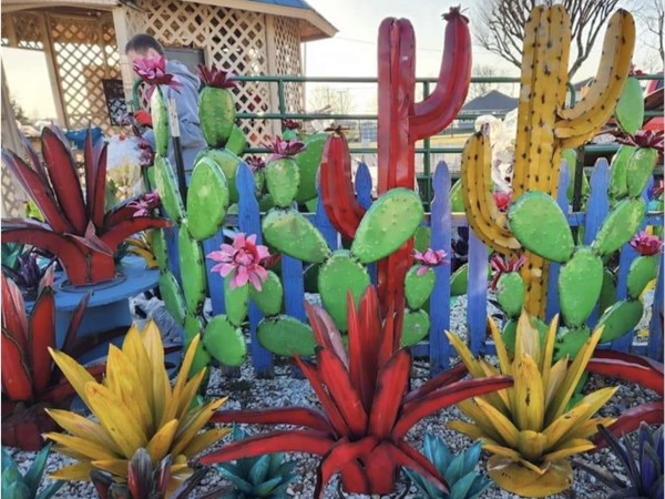 The Cactus Shack in Pleasant Hill has your landscaping issues solved with metal Cacti
