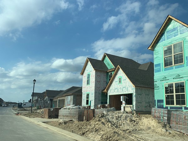 New homes being built in Bellacosa Subdivision located just off of Jones Creek Rd.