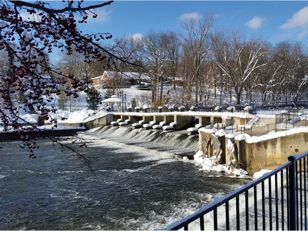 Early winter has arrived at Rockford Dam 