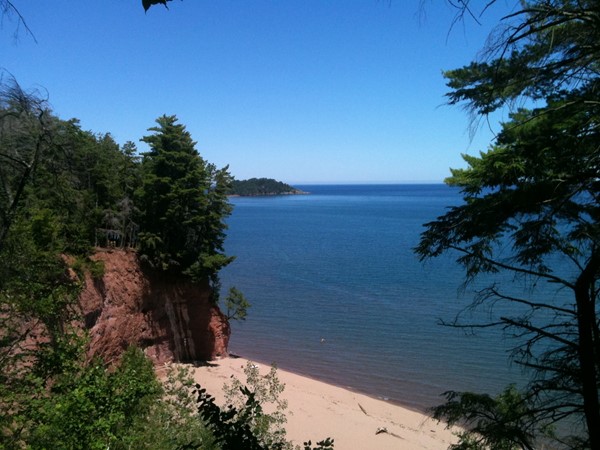 Hidden Beach is such a cool spot within minutes of downtown Marquette