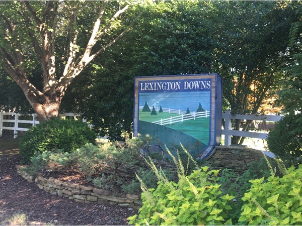 Entrance into Lexington Downs