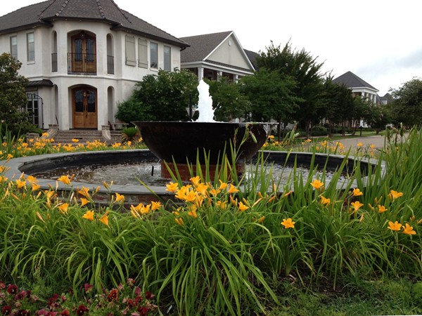 Louisanne Subdivision features a beautifully landscaped traffic circle