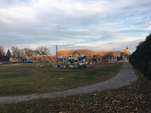The playground equipment looks like so much fun at Lincoln Elementary in Cedar Falls
