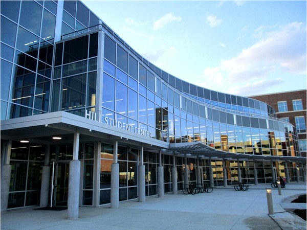 The new Hill Student Center on the campus of the University of Alabama at Birmingham 