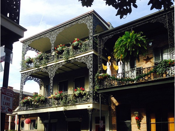 Two of the magnificent homes in the French Quarter